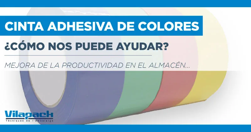 cintas adhesiva de colores para almacen