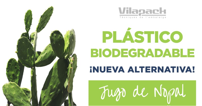Plástico biodegradable con jugo de Nopal