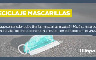 ¿Dónde tengo que tirar las mascarillas y los guantes usados?