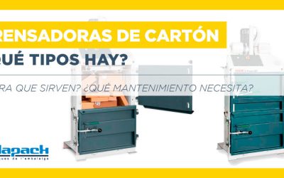 ¿Cuáles son los tipos de prensadoras de cartón y su mantenimiento?