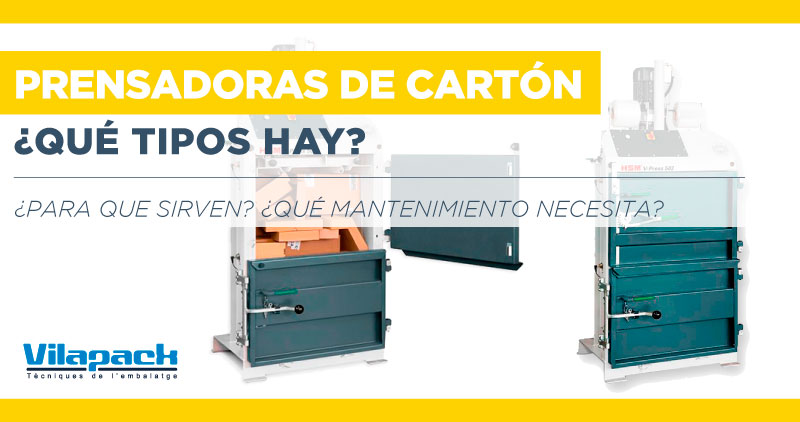 prensadora-de-carton tipos de prensadoras de cartón