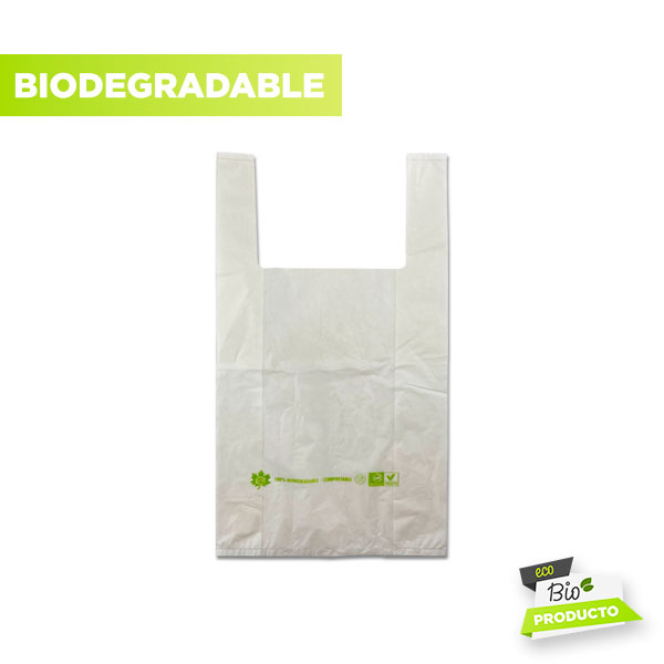 bolsa biodegradable de camiseta