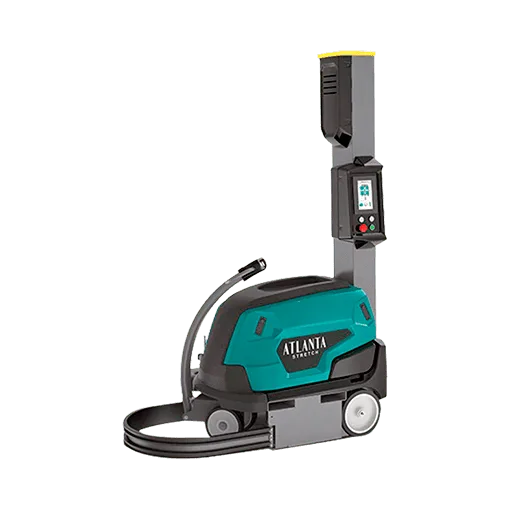 robot enfardador de palets con columna