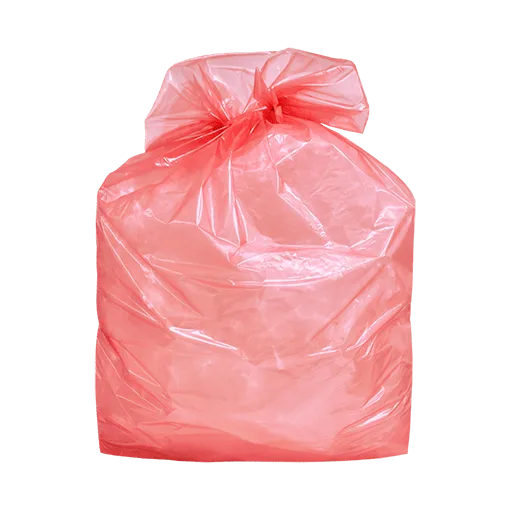 bolsa hidrosoluble roja