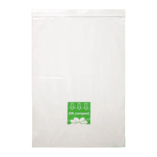 bolsa zip compostable personalizada