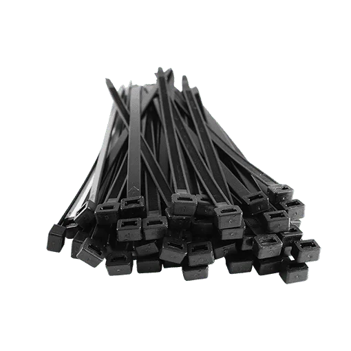 bridas de plastico negro