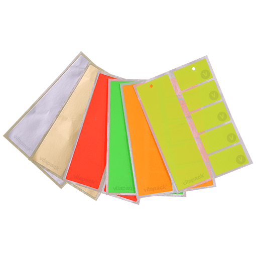 etiquetas laser colores