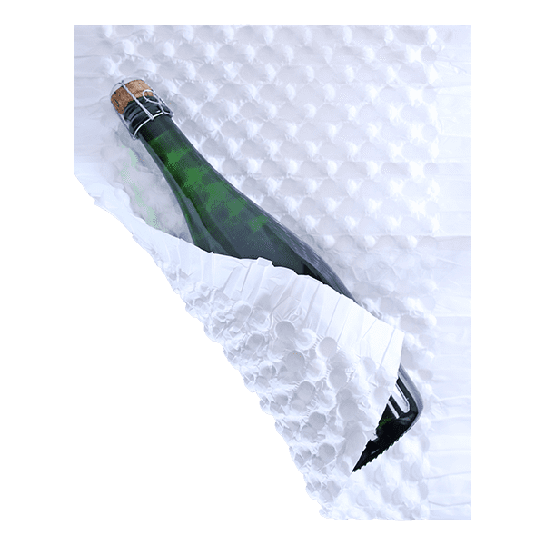 papel burbuja blanco